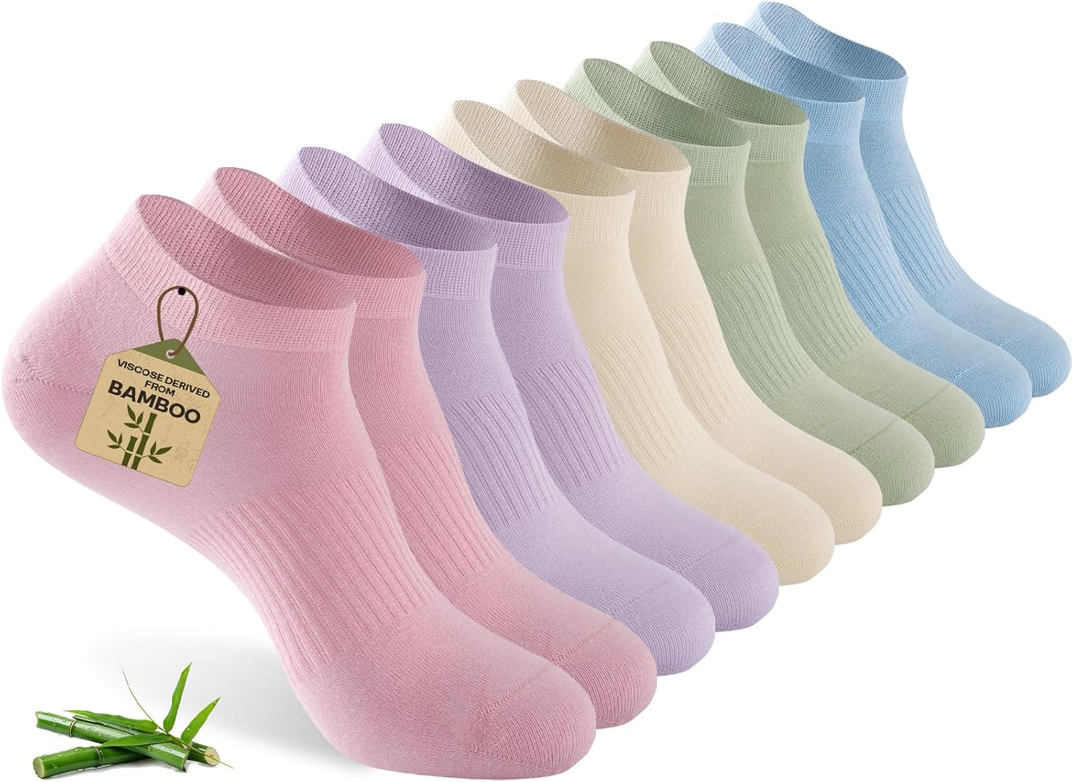 Silk Sock Bamboo - Ultra Thin Ankle Socks for Women,
