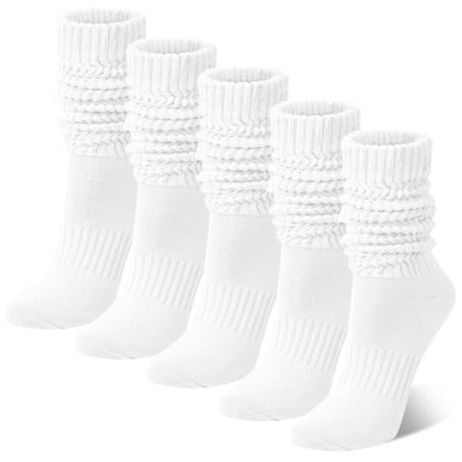 Boot Sock Slouchy - Chalier 5 Pairs Slouchy Socks for