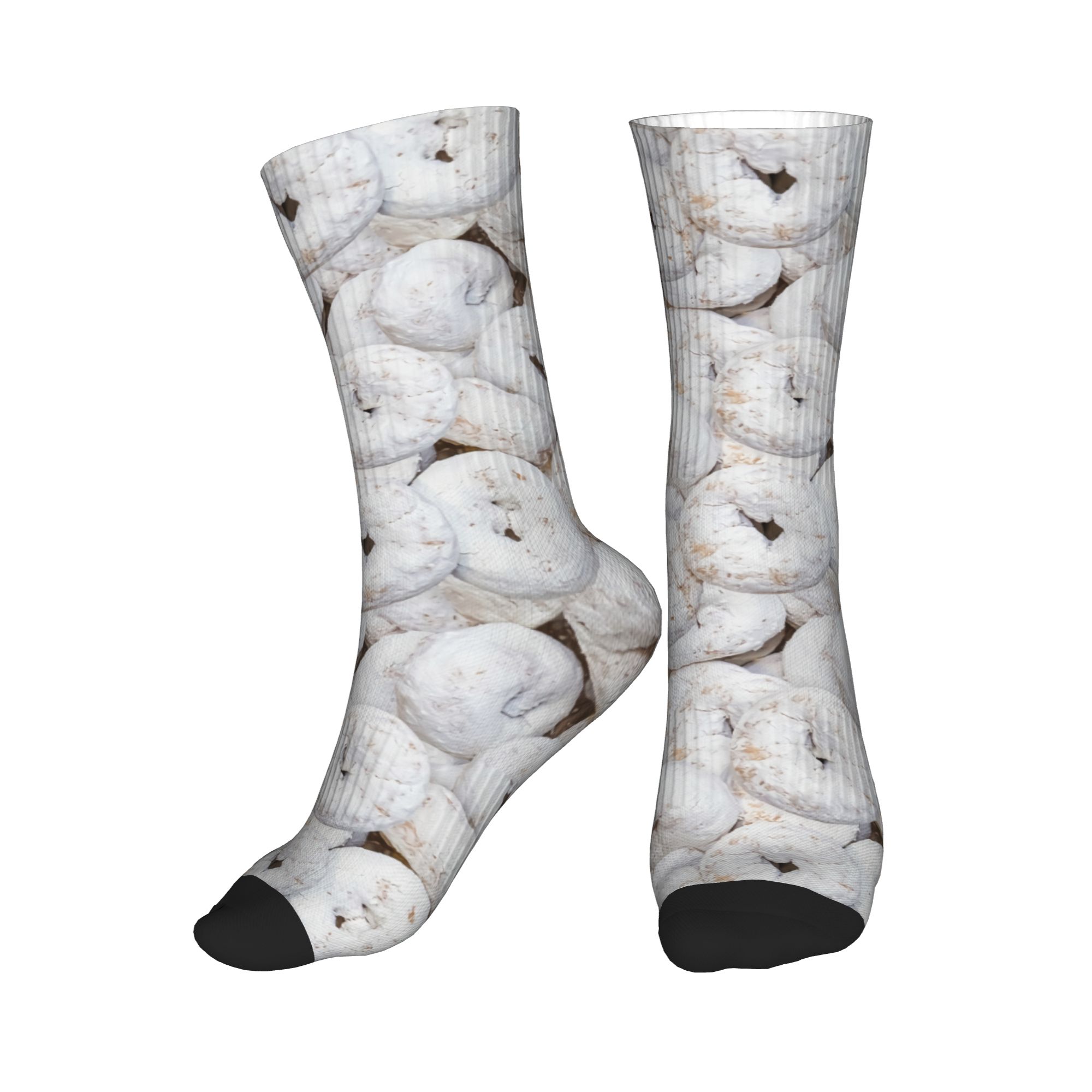 Dress Sock Men - Mini Powdered Sugar Donuts Men's Crew