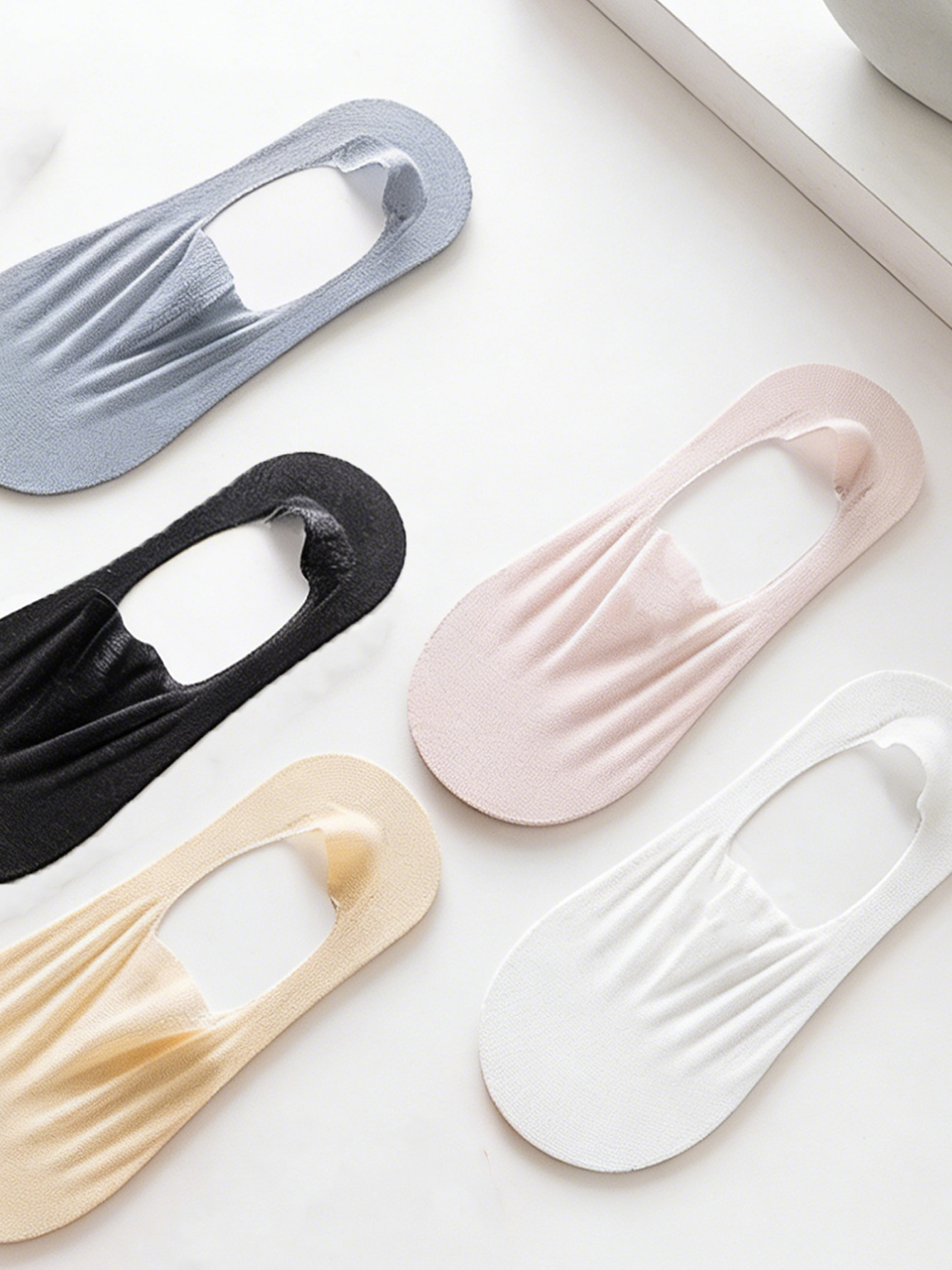 Women's Ice Silk Invisible No- - Invisibility Sock Loafer 评论和价格