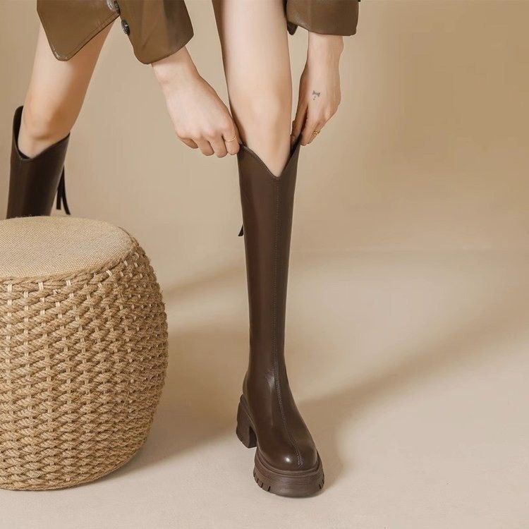 Long boots 2025 autumn new ite - Knee High Sock Women 评论和价格
