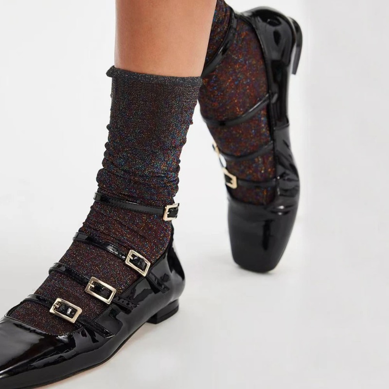 Colorful Sexy Shiny Women's So - Silk Sock Bamboo 评论和价格