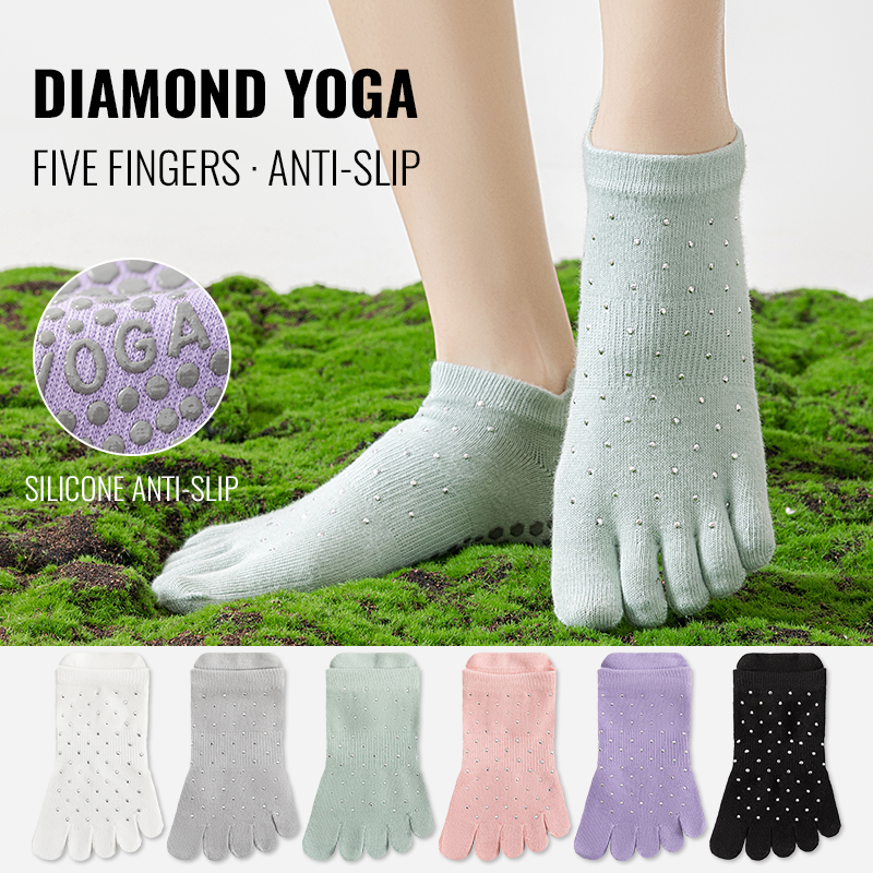 MiiOW Non-Slip Grip Pilates So - Toe Sock Split 评论和价格