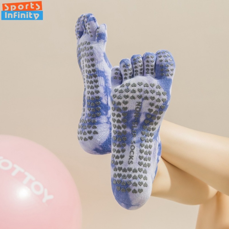 New Non Slip Tie Dye Five Fing - Toe Sock Split 评论和价格