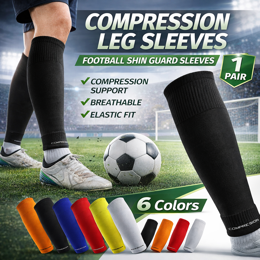 1 Pair Soccer Leg Sleeves Comp - Compression Sleeve Calf 评论和价格