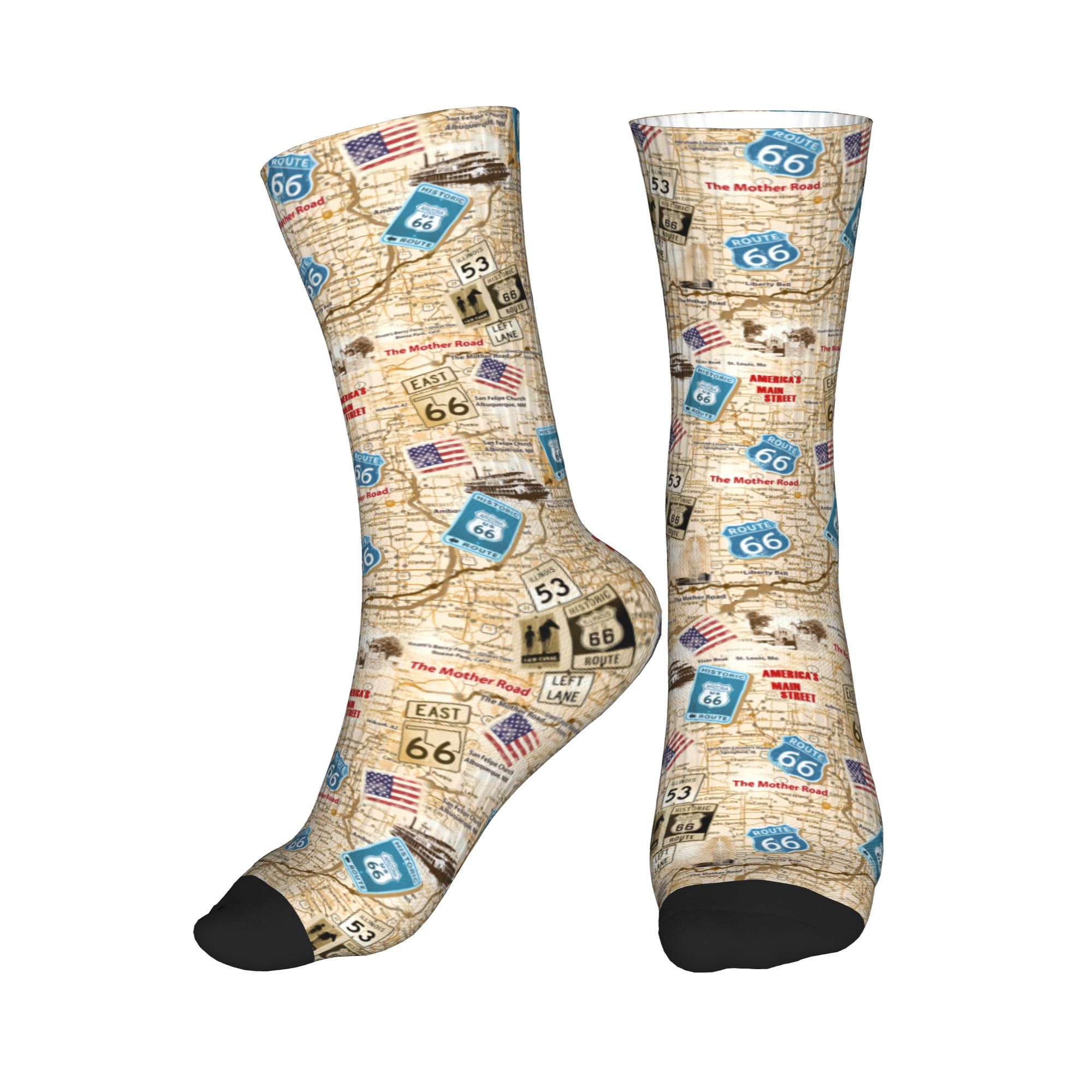Kawaii Mens Mother Road Route  - Dress Sock Men 评论和价格