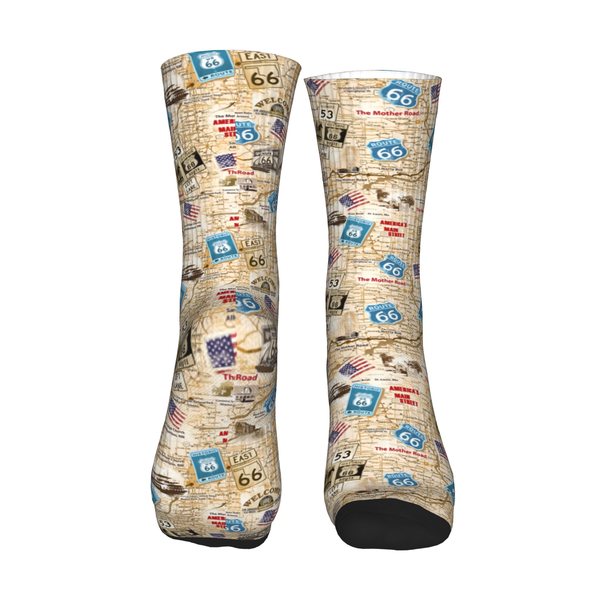 Kawaii Mens Mother Road Route  - Dress Sock Men 评论和价格