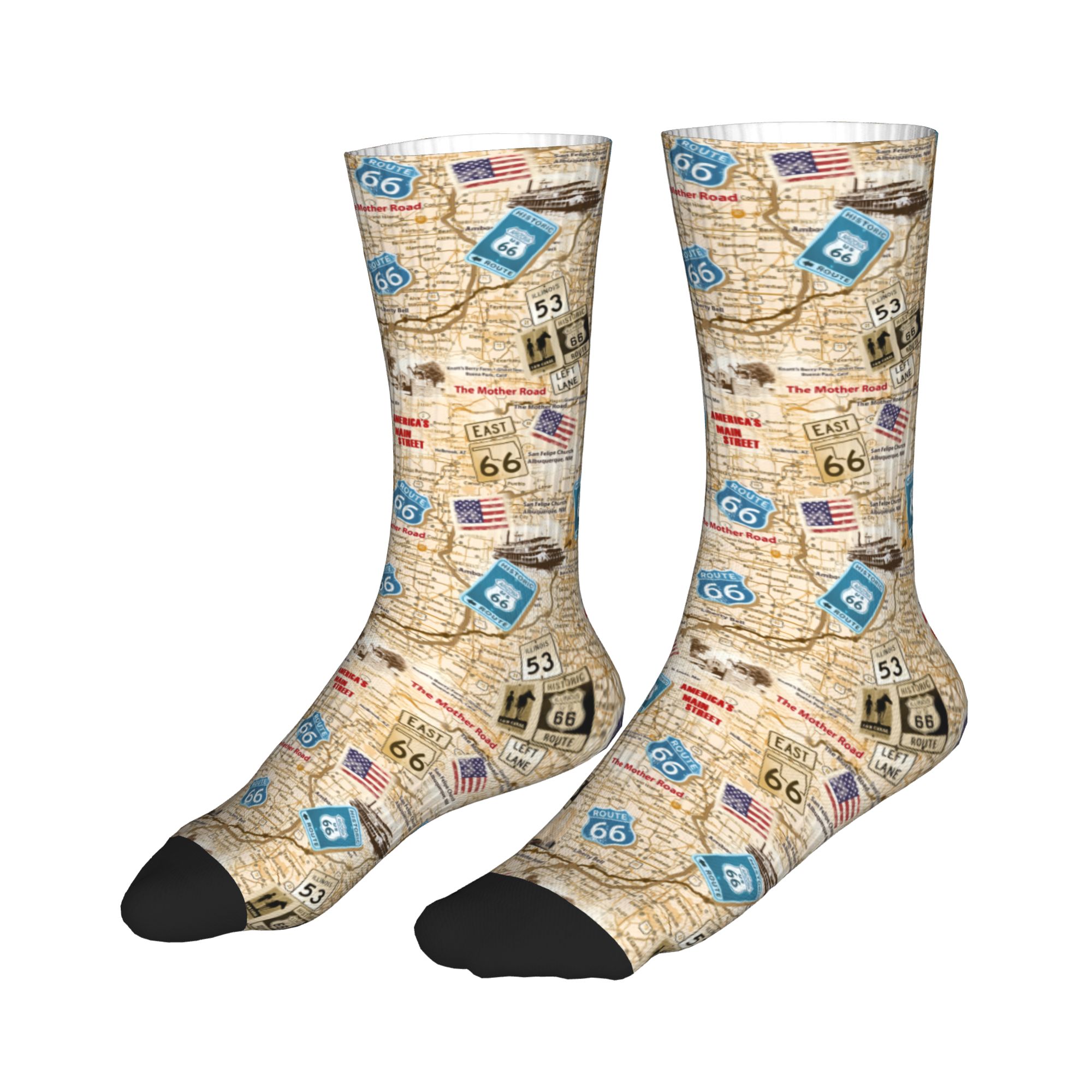 Kawaii Mens Mother Road Route  - Dress Sock Men 评论和价格