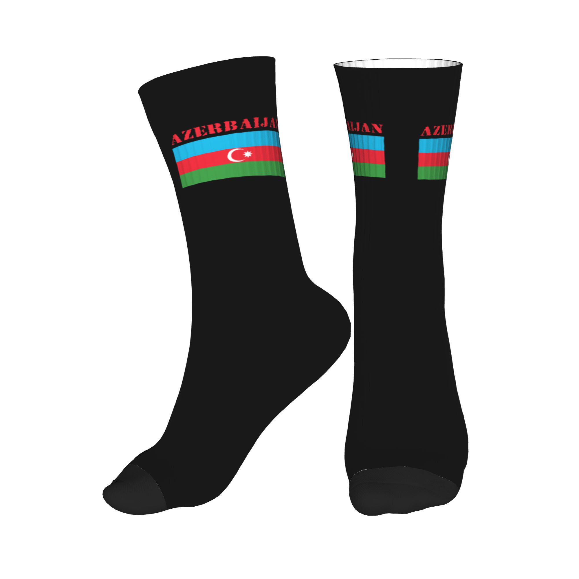 Azerbaijan Flag Dress Socks fo - Dress Sock Men 评论和价格
