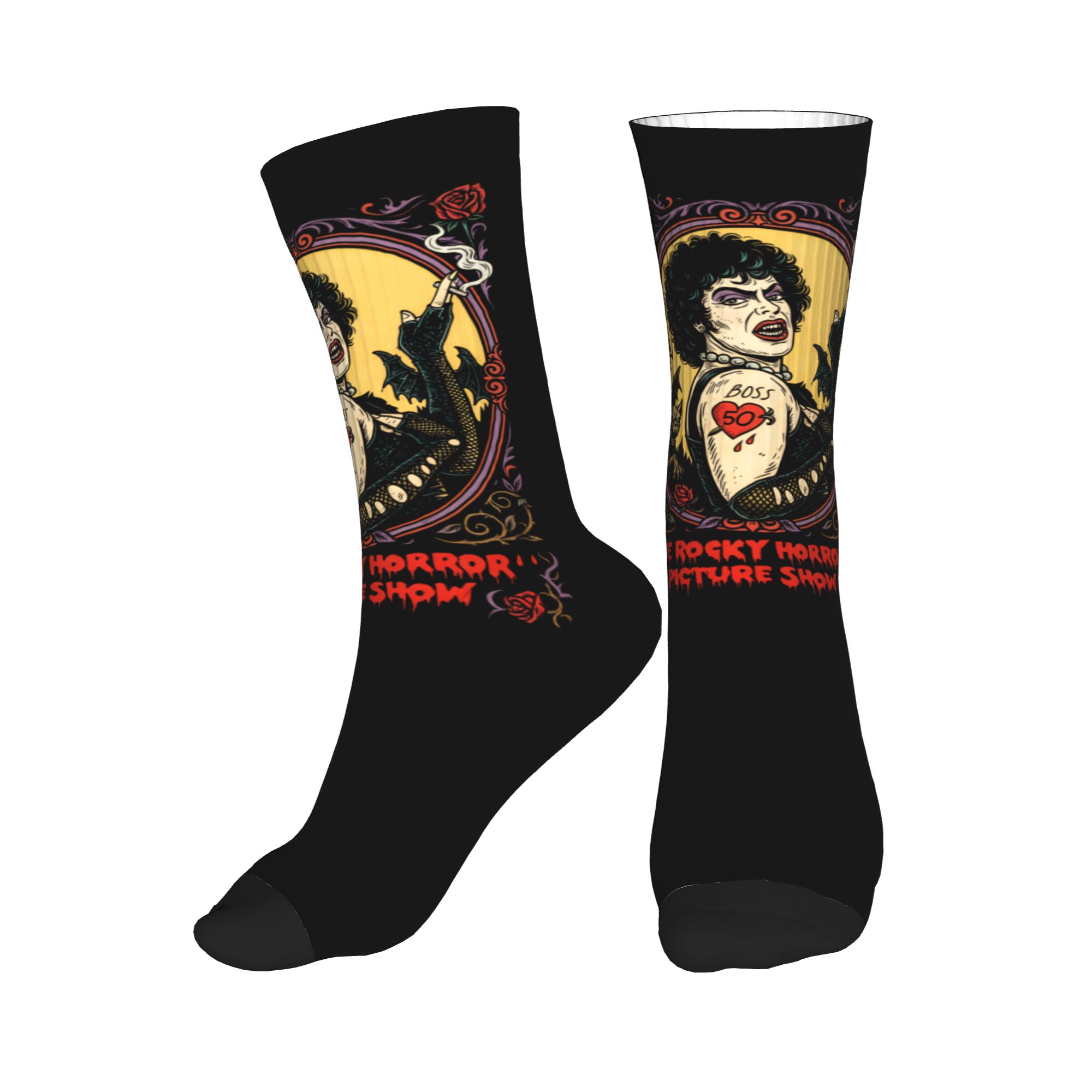 Fun Printed The Rockys Horror  - No Show Sock Women 评论和价格