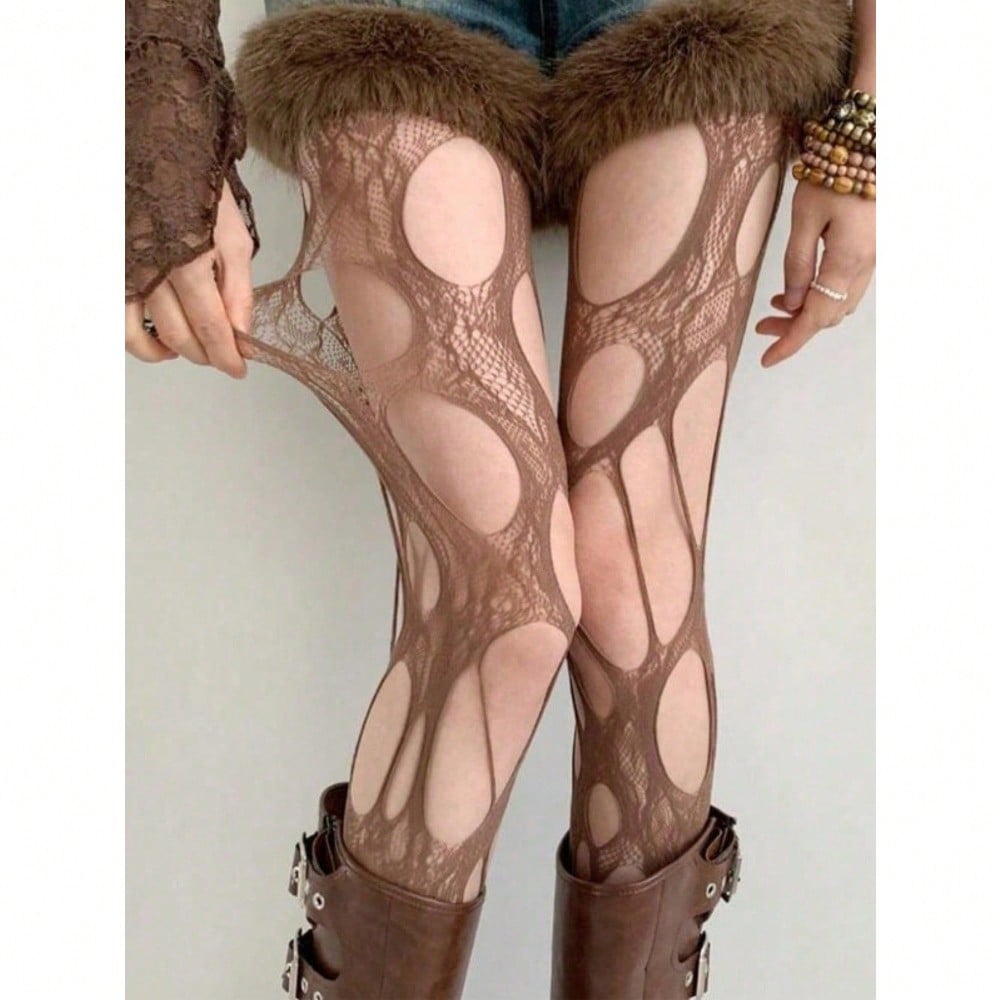 Women's Solid Color Cut Out Sh - Tights Pantyhose Sheer 评论和价格