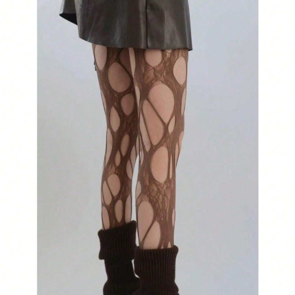 Women's Solid Color Cut Out Sh - Tights Pantyhose Sheer 评论和价格