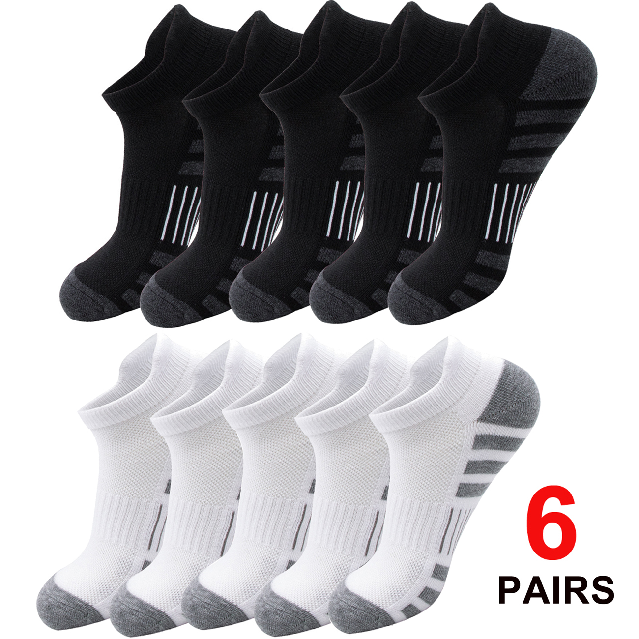 6/24 Pairs Cushioned Breathabl - Athletic Sock Cushion 评论和价格