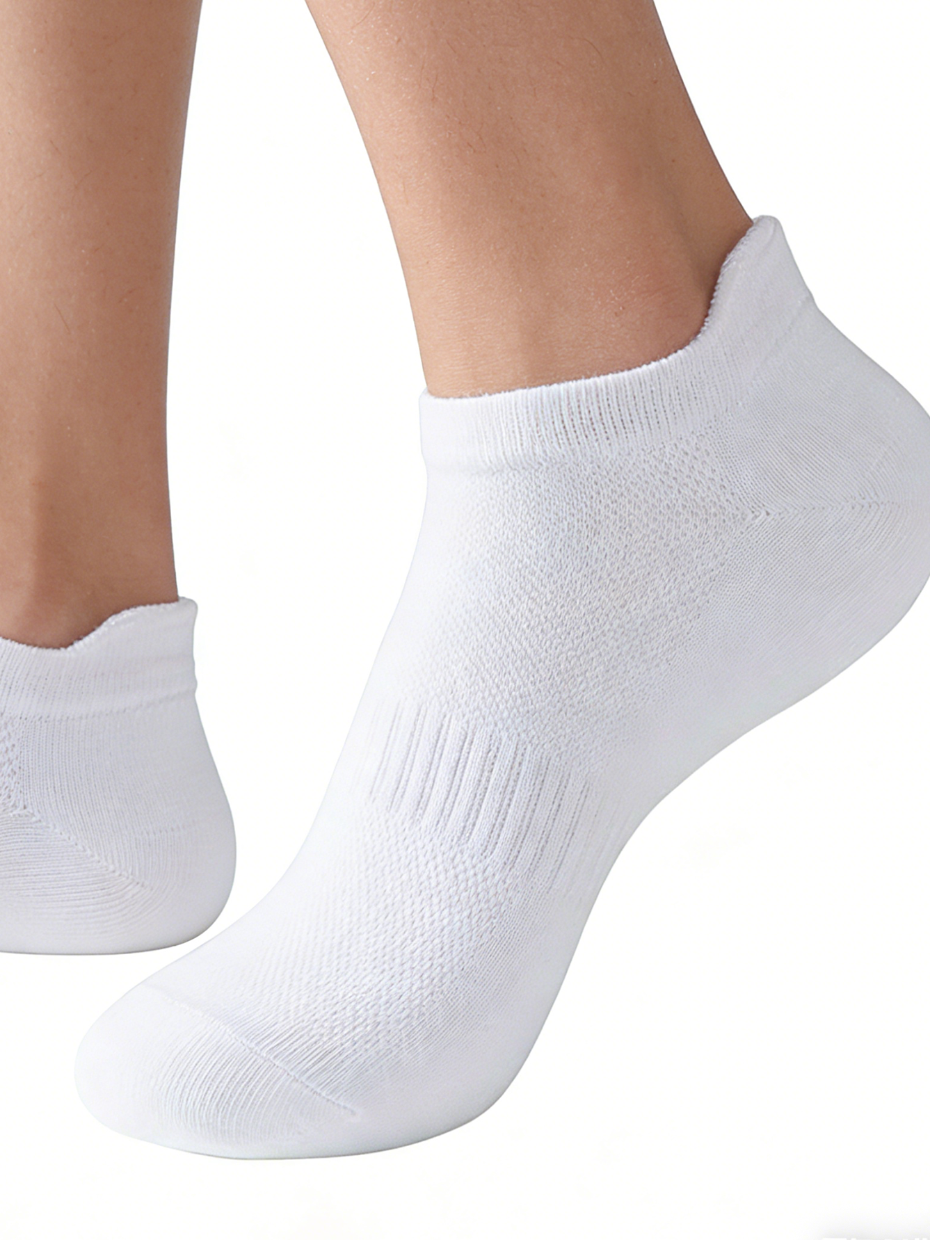 6 Pairs Women Men White Ankle  - No Show Sock Women 评论和价格
