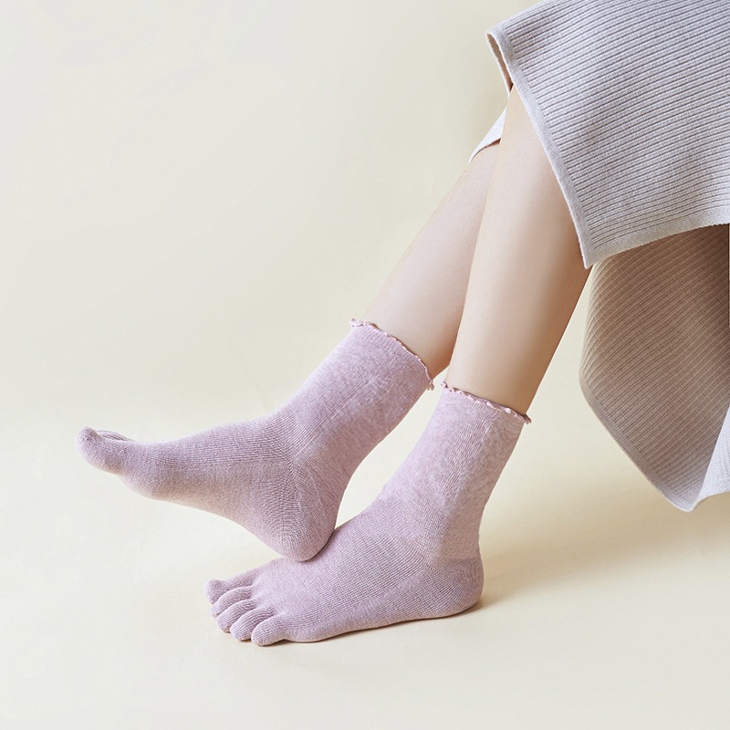 1 3 5 Pairs Women's Five Finge - Toe Sock Split 评论和价格