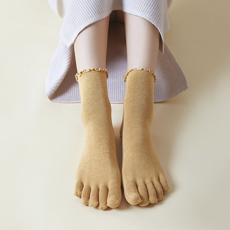 1 3 5 Pairs Women's Five Finge - Toe Sock Split 评论和价格