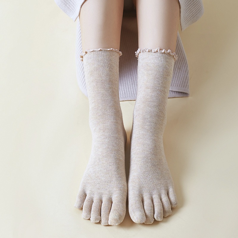 1 3 5 Pairs Women's Five Finge - Toe Sock Split 评论和价格
