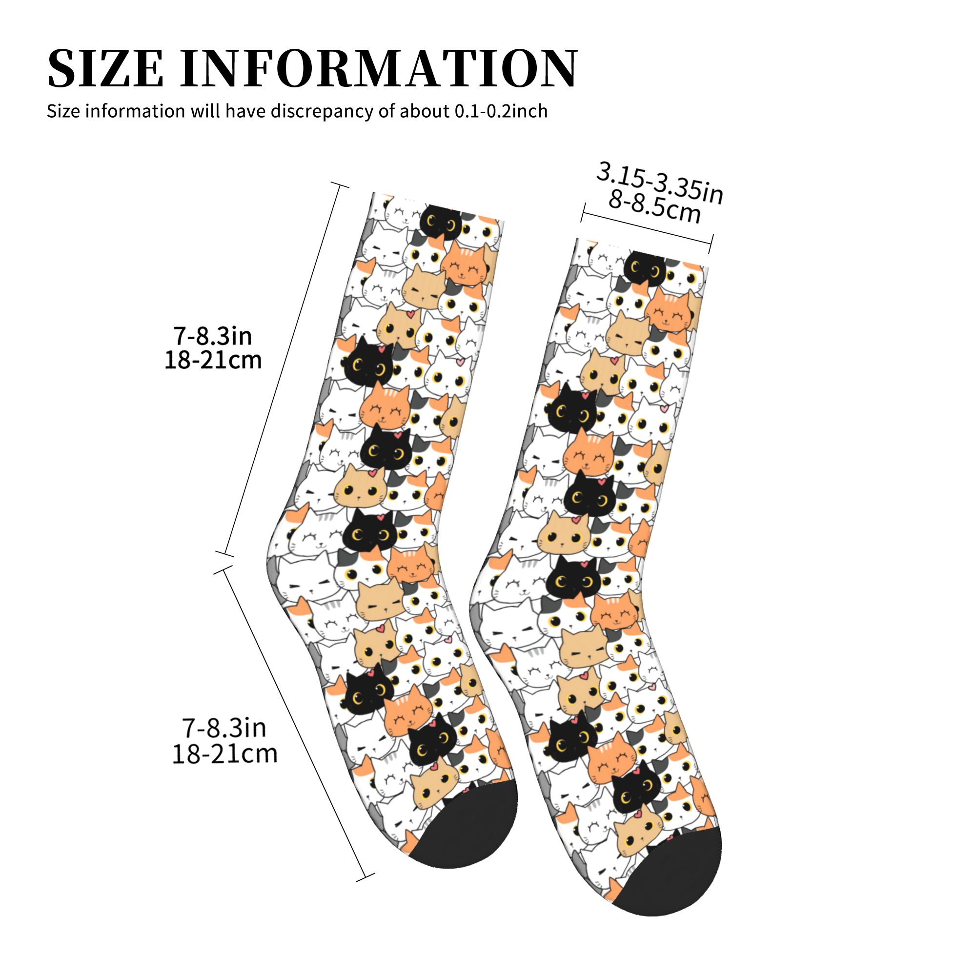 Cute Kitten Cat Doodle Dress S - Dress Sock Men 评论和价格