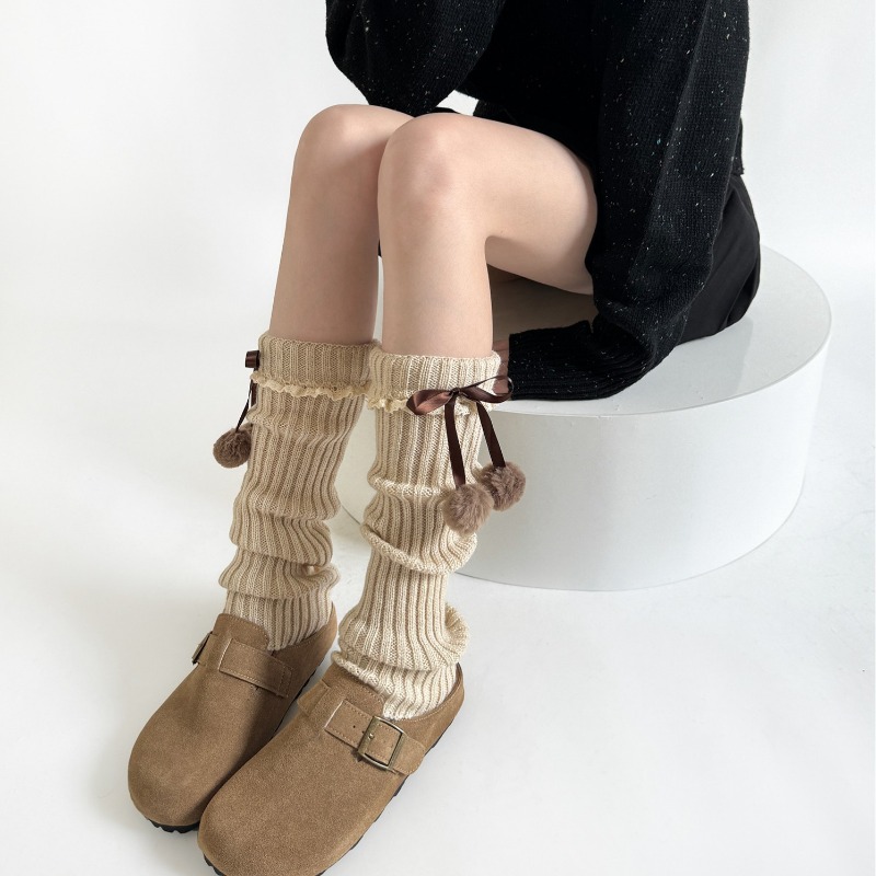 Camel Knit Leg Warmers with Fu - Boot Sock Slouchy 评论和价格