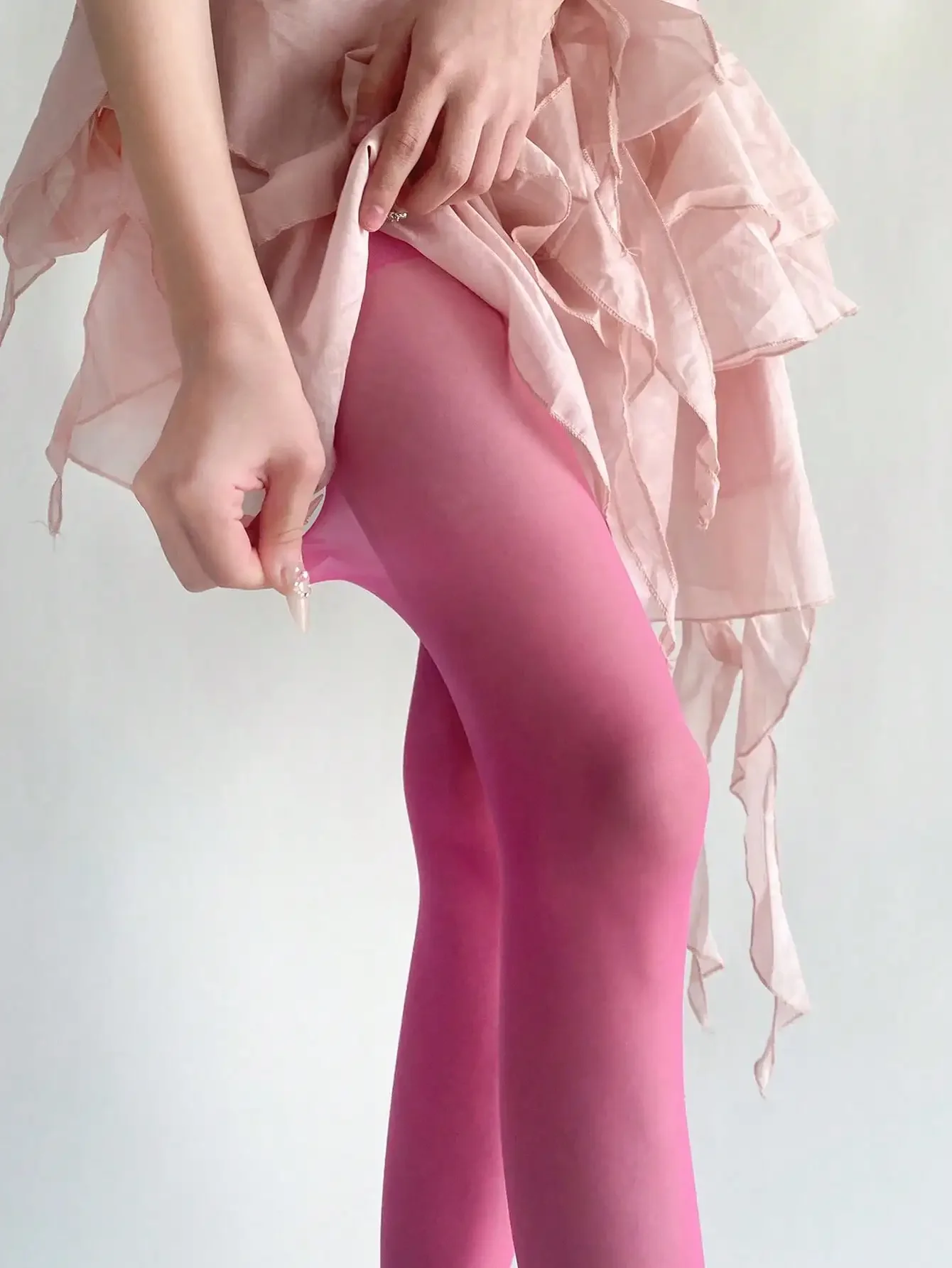 1 Pair Women's Shimmery Aurora - Tights Pantyhose Sheer 评论和价格