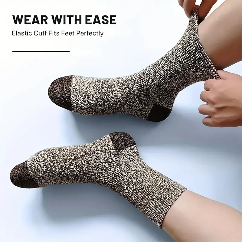 5 Pairs Merino Wool Socks for  - Wool Hiking Sock 评论和价格